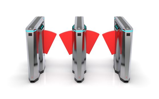 DC12V QR 코드 소동 장애 회전식 십자문 통로 폭 600-900mm