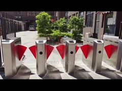 아파트를 위한 통로 폭 550 밀리미터 RFID 소동 회전식 십자문 철회할 수 있는 진입