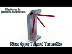 120W 보안상 3각 회전식 십자문 게이츠 오프닝트랜짓은 1분에 사람들을 30-45명 가속시킵니다