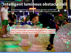 ZENTO 중국 태양광 빛나는 도로 블록 자동차 정지 LED 충돌 방지