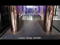 304SS 보행자 변동 회전식 십자문 게이트 통로 폭 550 밀리미터