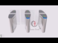 게이트 회전식 십자문 통로 폭 550 밀리미터를 미끄러지게 하는 SS304 얼굴 인식